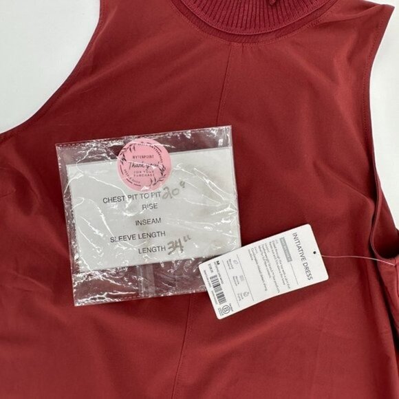 Athleta Initiative Clay Quick Drying Wrinkle Resistant Sleeveless Medium Dress - Picture 9 of 11